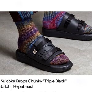 SUICOKE Women's Black Urich Sandals